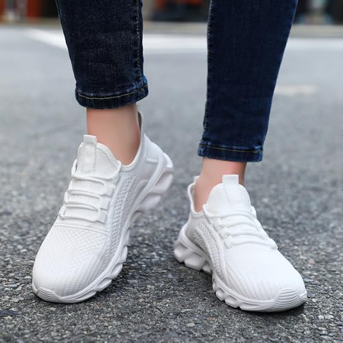 Image of DLWKIPV Womens Slip on Walking Tennis Shoes for Women Work Running Athletic Gym Sports Sneakers Lightweight Casual Shoe