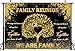 Family Reunion Banner Backdrop 7x5FT Black and Gold Tree Leaves We are Family Photography Background Family Gathering Party Decorations Supplies