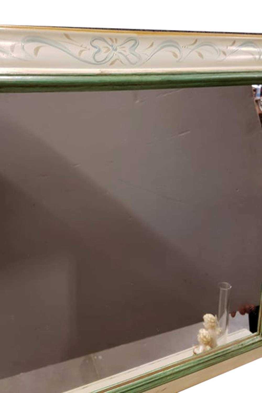 Specchio Decorato E MENSOLA Bianca