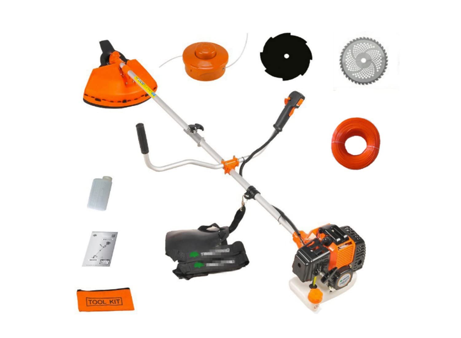 CHIKURA 52cc Edger 5 in1 Lawn Strimmer Grass Trimmer Weed Eater 2 Cycle Brush Cutter