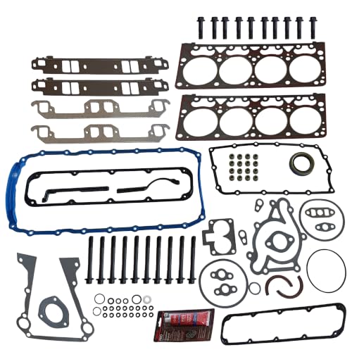 Image of Partsflow Full Gasket Set Bolts Compatible With 1998-2003 Dodge B2500 Ram Dakota 98 JEEP 5.9L OHV