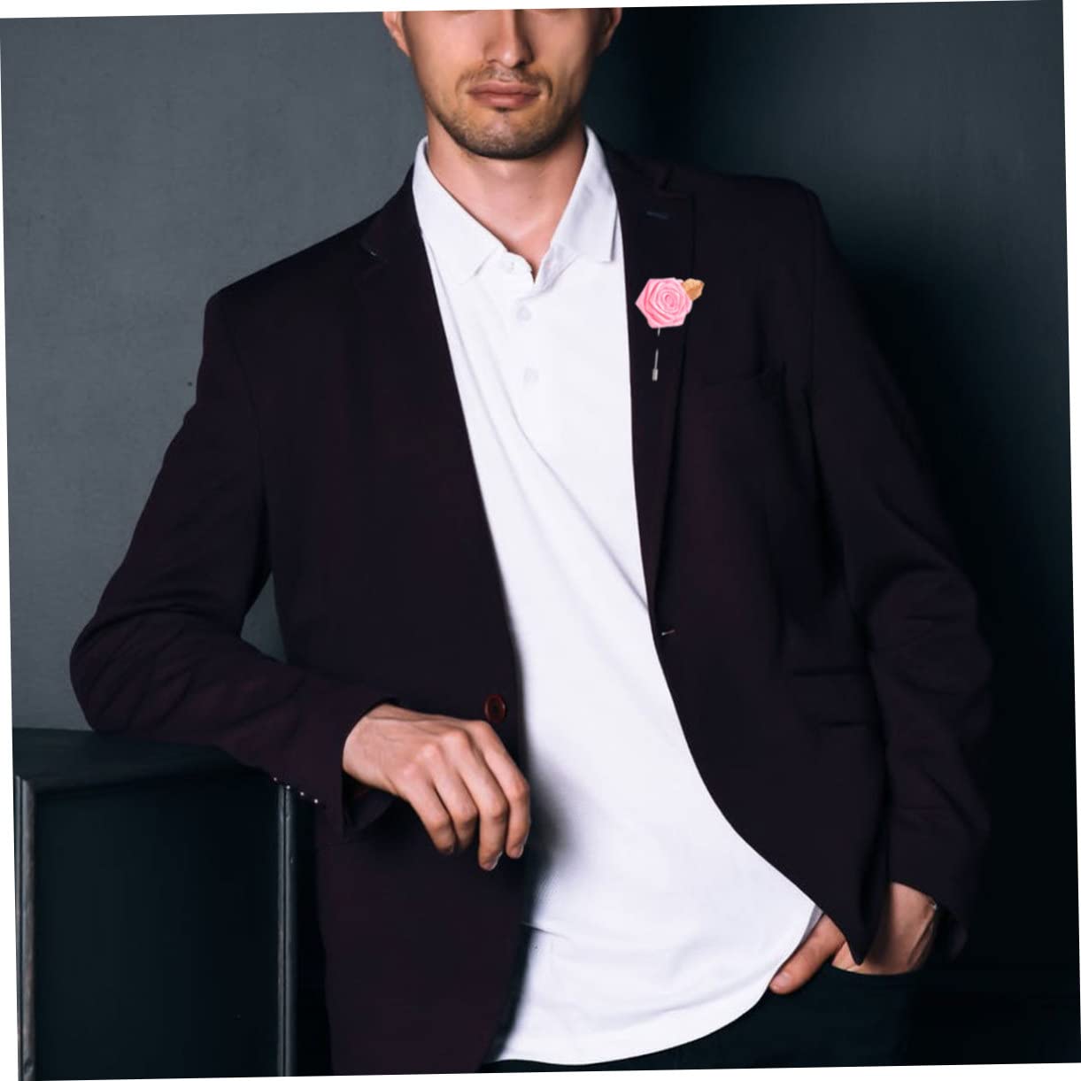 GALPADA 24pezzi Tessuto Per Abbigliamento Spille Da Giacca Eleganti Per Decorazione Di Adatte Matrimoni e Feste Rosa