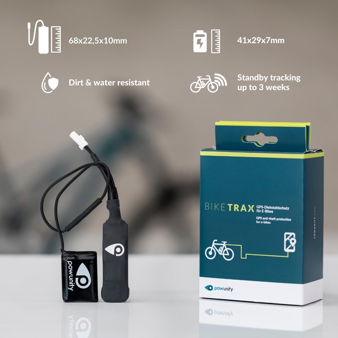 Localizzatore GPS per biciclette elettriche, compatibile con Yamaha Serie 1, trasmissione GPS senza lacune in Europa, antifurto, monitoraggio in tempo reale con app per cellulare, SIM e batteria