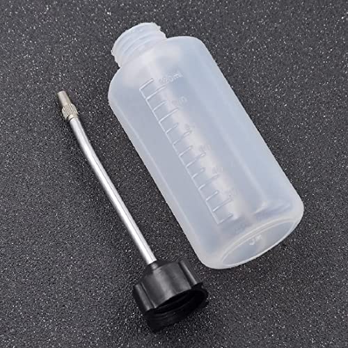 Image of Lubricant Oil Can with plastic Body for Car Multipurpose Oil Can Manual Dispenser Sewing Machine Plastic Bottle with Long Angled Spout for Car /Bike /Kitchen /Sewing Machine120ml 1 pcs