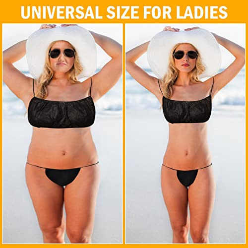 YoleShy 100 PCS Disposable Underwear Disposable Panties and Disposable Bras for Women Spa T Thong Underwear Tanning Wraps3