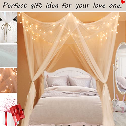 Toldo de cama con luces para crear un rincón de lectura mágico en casa 5