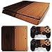 YWZQ Adesivo in PVC in PVC in Legno per PS4 Slim Console e Controller Adesivi per PS4 Slim Pelle Protective Pellicola Protettiva,B