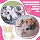 JieyueJewelry 36-teiliges Hundehalsband und Leine, Set mit Schnellverschluss-Schnalle, verstellbar, Pfotenabdruck, Welpenhalsband, weiches Nylon, Haustierhalsband für Welpen, kleine Hunde,