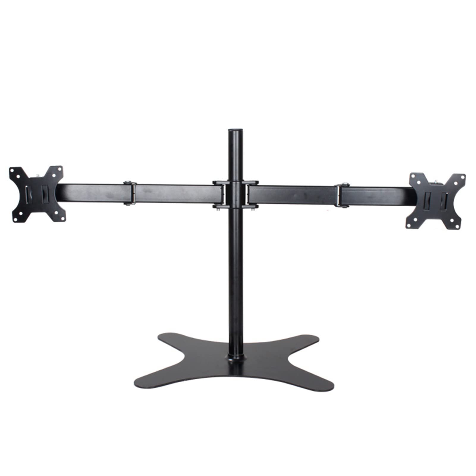 asdchZen Dual Monitor Stand,Monitor Free-Standing Desk Stand For 2 Screens Up To 32 Inch,Fully Adjustable Arms,With 75X75Mm,100X100Mm