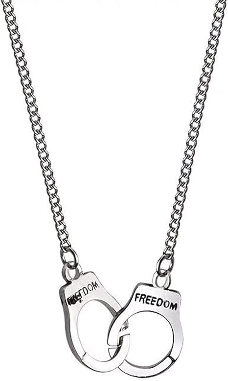 Amazon.com: Sttiafay Dainty Handcuff Necklace Choker Short Silver Chain Statement Necklace 