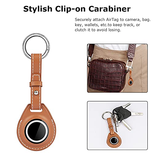 WATACHE Custodia in pelle per AirTag Finder