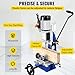VEVOR Woodworking Mortise Machine, 1/2 HP 1700RPM Powermatic Mortiser, With Movable Work Bench Benchtop Mortising Machine, For Making Round Holes Square Holes Or Special Square Holes In Wood