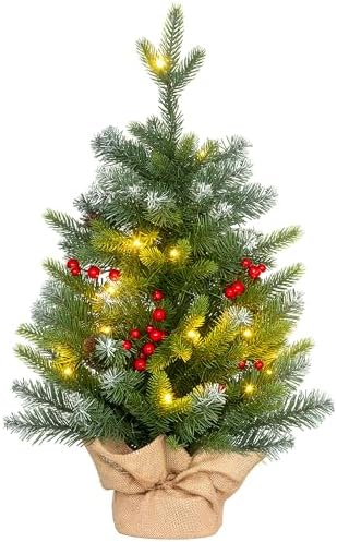 Sapin de Noël artificiel lumineux Sofia H120 cm Blanc chaud - Sapin et