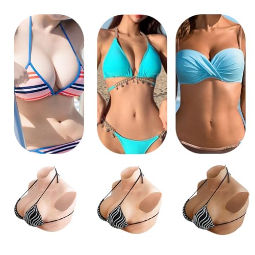 Silicone BreastPlates, Fake Boobs Silicone Breast Form B-S Cup For Transgender Drag Queen Crossdressing Cosplay4