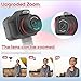 Seckton Kids Selfie Camera for Girls Age 3-9 Pink & Digital Video Cameras with Flash for Kids 6-10, Portable Camera Toy 3 4 5 6 7 8 9 10 Year Old Boys Girls Black