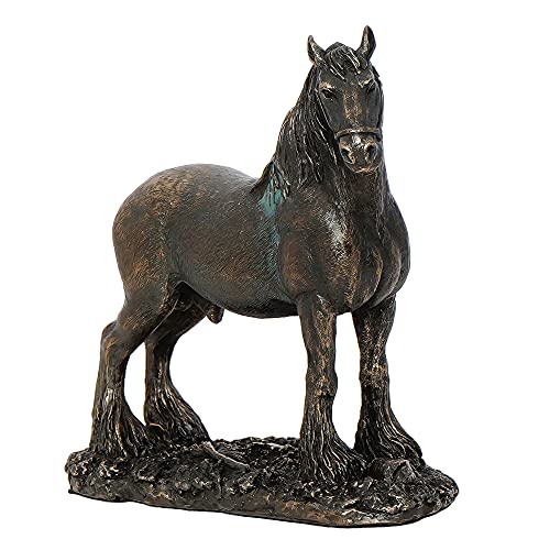 Image of eCraftIndia Bronze Resin Horse Statue Animal Figurine | Horse Showpiece for Home Decor Living Room Bedroom Office | Gift for Diwali Housewarming Birthday Friendship Day