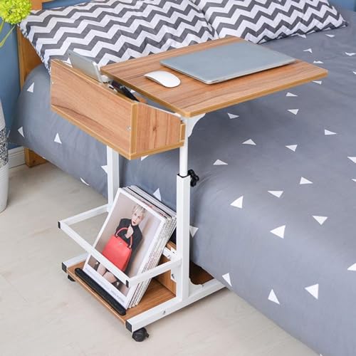 Mesas de Noche con Altura Ajustable Mesa Plegable de Hospital y Sala
