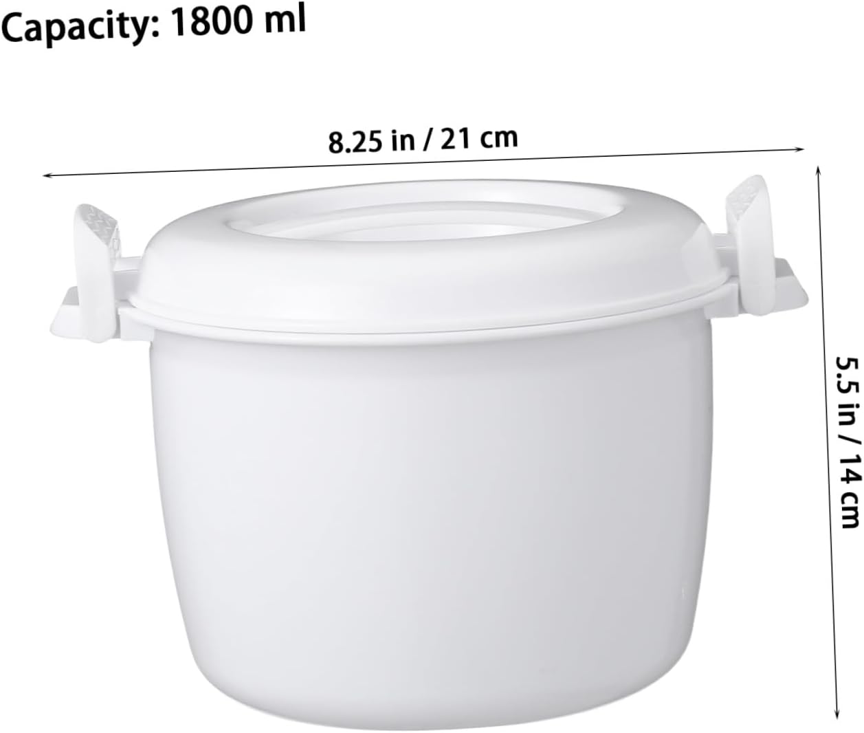 Microwave Rice Cooker Multifunctional Food Container for Convenient Rice Cooking Steaming Vegetables and Meal Prep Compact Design for Home Small