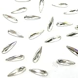 CRYSTAL (001) clear Swarovski 2304 Raindrop Flatbacks No-Hotfix Rhinestones 10 pcs *FREE Shipping from Mychobos (Crystal-Wholesale)*