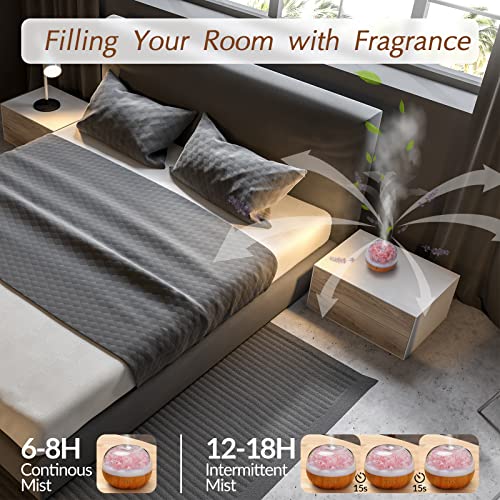Aromatherapy Essential Oil Diffuser With Ultrasonic Mist Auto Shut-Off Air Humidifier Light For Home Bedroom Office (Pink) #TOP3