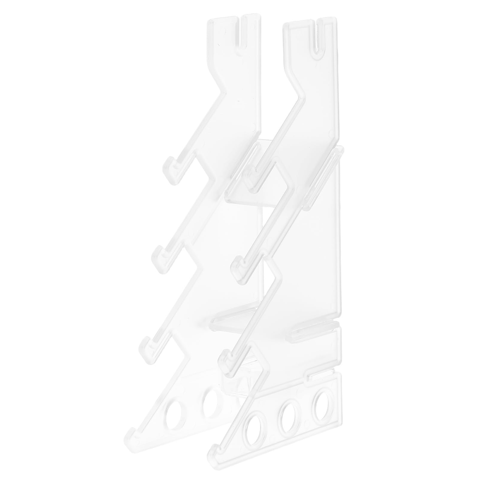 BESPORTBLE Transparent Finger Skateboard Storage Rack Space Saving Display Stand for Fingerboards Home Office Use Durable Clear Plastic Organizer