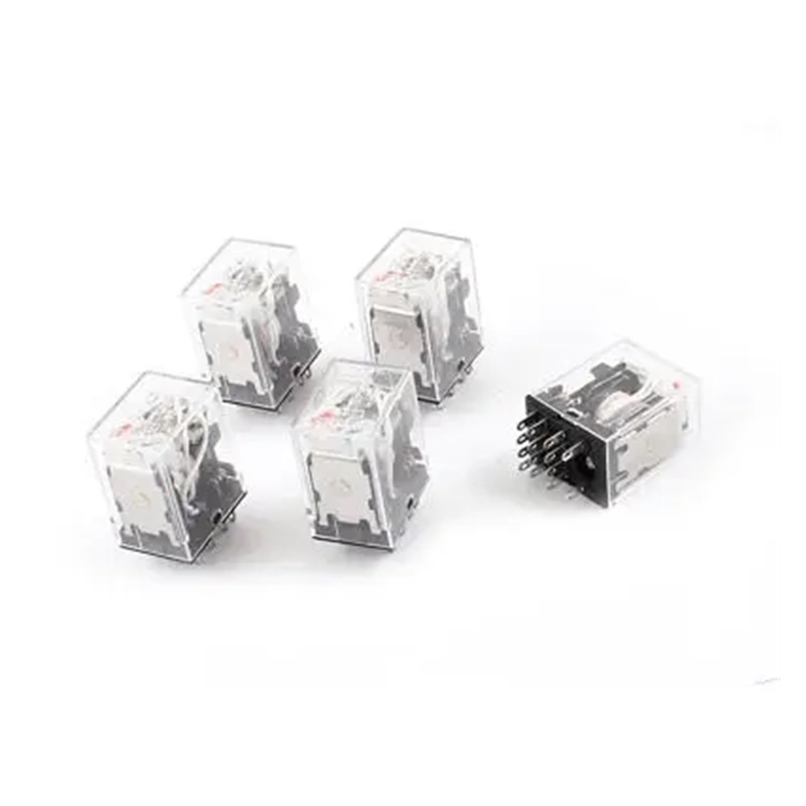 Relais de puissance à LED rouge 14 broches avec bobine 36V CA 4 pôles