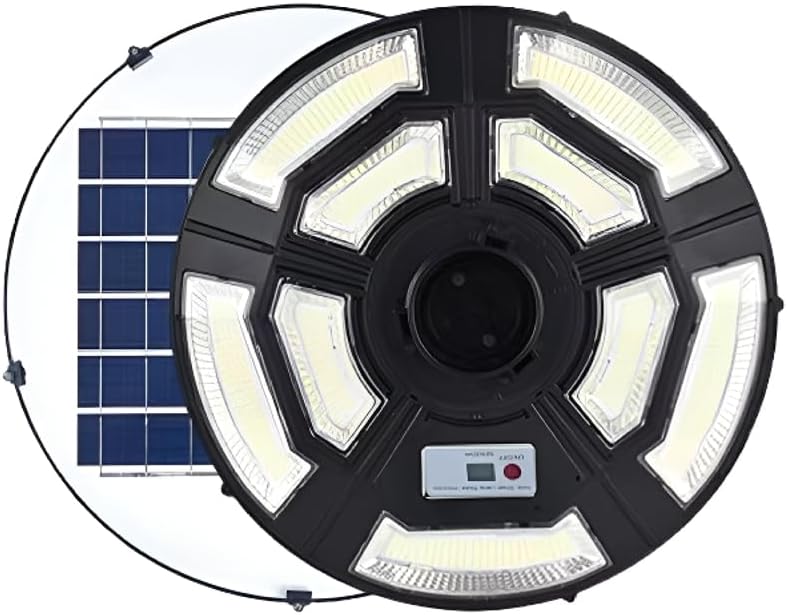 Solar LED Post Light Head, UFO Design, Outdoor Commercial Area Lighting (Pole Not Included)