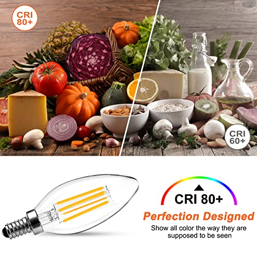 Spacelumen E14 Dimmable Small Edison Screw SES Candle Light Bulbs - Image 4