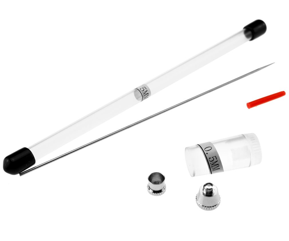 Micro Trader 0.5mm Airbrush Needle Nozzle Cap Set Replacement