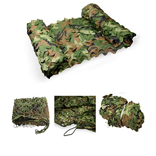 Filet d'ombrage camouflage 1.5x20m vert résistant pour aménagement extérieur