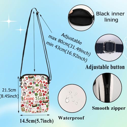G2TUP Casino Gambling Crossbody Bag - Lover Gift Stash Shoulder Bag Lucky Merch2
