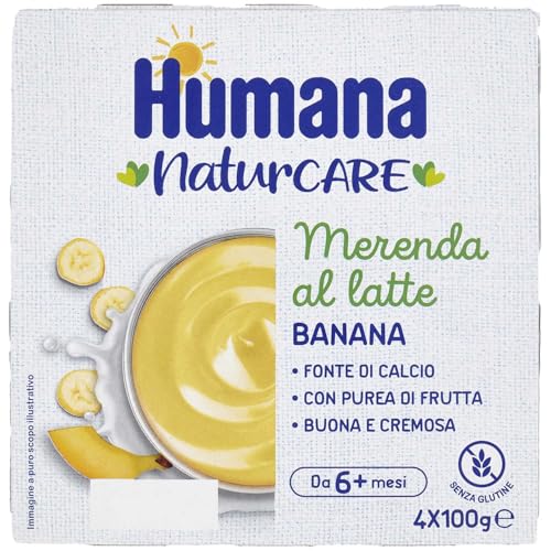 Humana Naturcare Merenda Al Latte E Banana G100x4, 400g