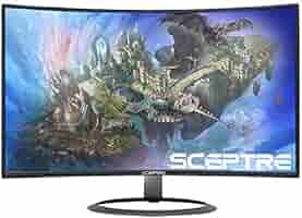 SCEPTRE カーブゲーミング32インチモニター Amazon.com: Sceptre Curved 32