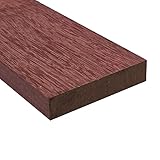 Exotic Wood Zone's Purpleheart Hardwood Acoustic/Electric Guitar Luthier Bridge Blank | Tonewood Supplies...