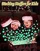 Greingways 201 Pcs Glow in The Dark Stars Stickers for Ceiling Bedroom, Stocking Stuffers for Kids Ages 3-5, 4-8, 8-12, Boys Girls Room Decor Wall Stickers Stocking Stuffers for Toddler-Green #5