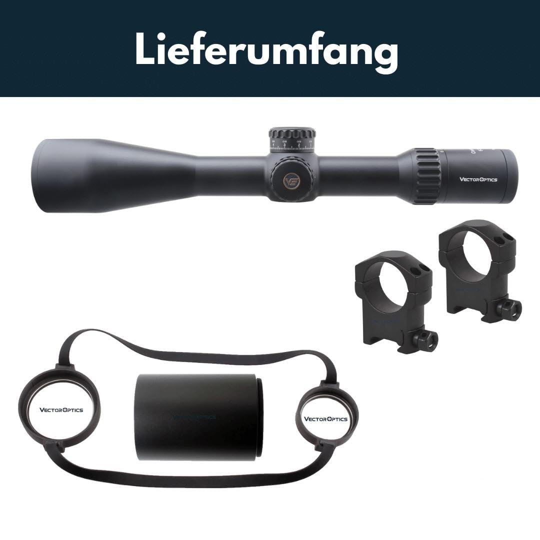 Vector Optics SCFF-41 Continental x6 5-30x56 VEC-MBR Zielfernrohr für Sport, Airsoft und Jagd, Luftgewehr, Ziel-Visier, Gewehrzielfernrohr, Rifle Scope, umfangreiches Zubehör
