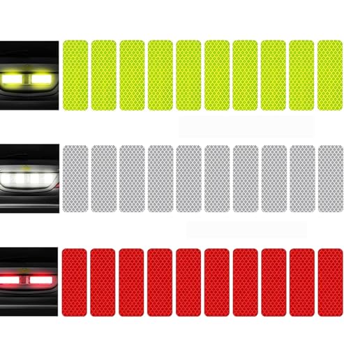 30pcs Reflective Decals Reflective Stickers Safety...