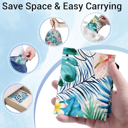 Image of Gymnastics Grip Bag Tropical Leaf Floral Sports Gymnastics Drawstring Bag