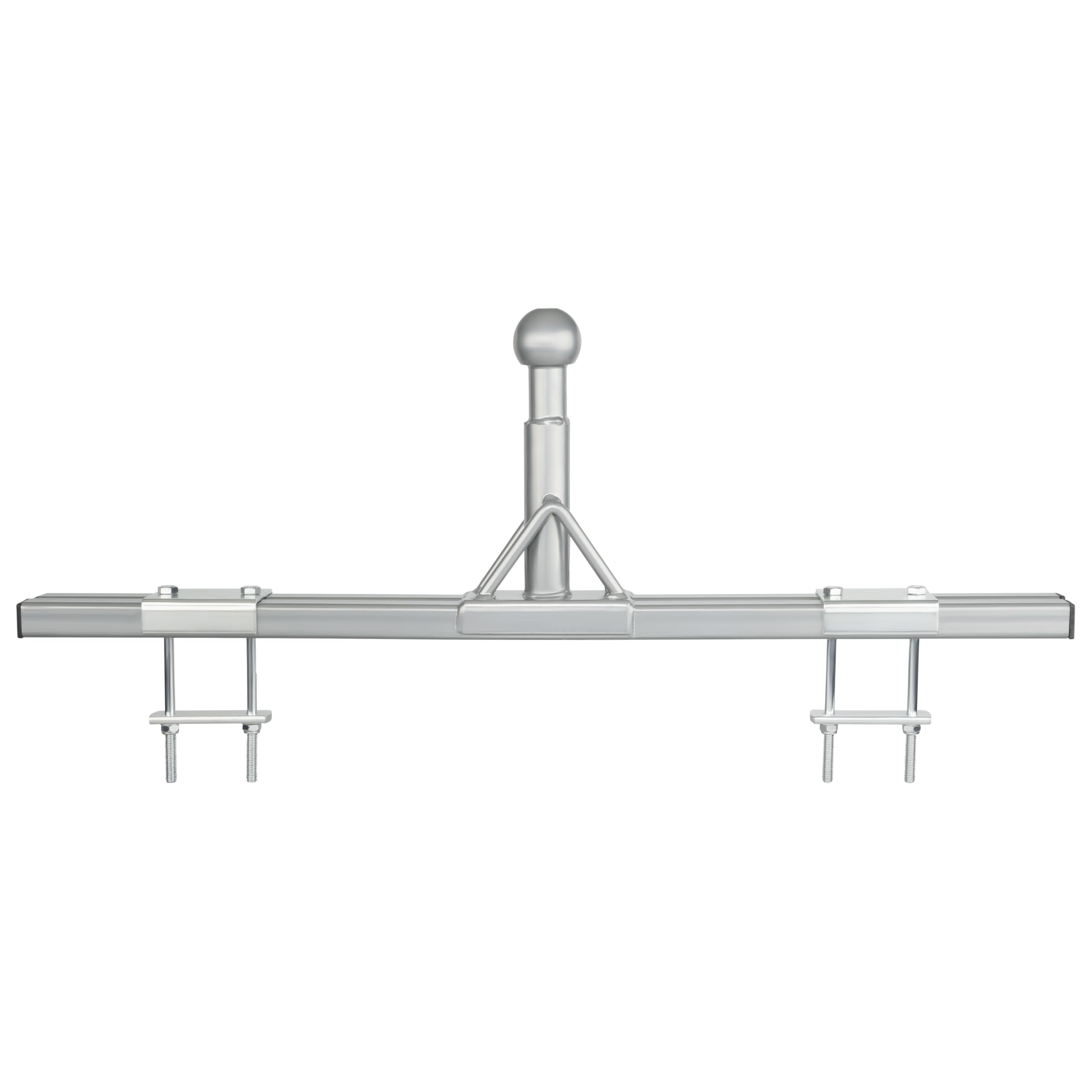 Deichselträger Fahrradträger Adapter Wohnwagen | Kupplungsträger Deichselaufnahme | inkl. Befestigungsmaterial | max. 50 kg | für 2 Fahrräder | U-Bügel & Klemmplatten | Caravan Zubehör