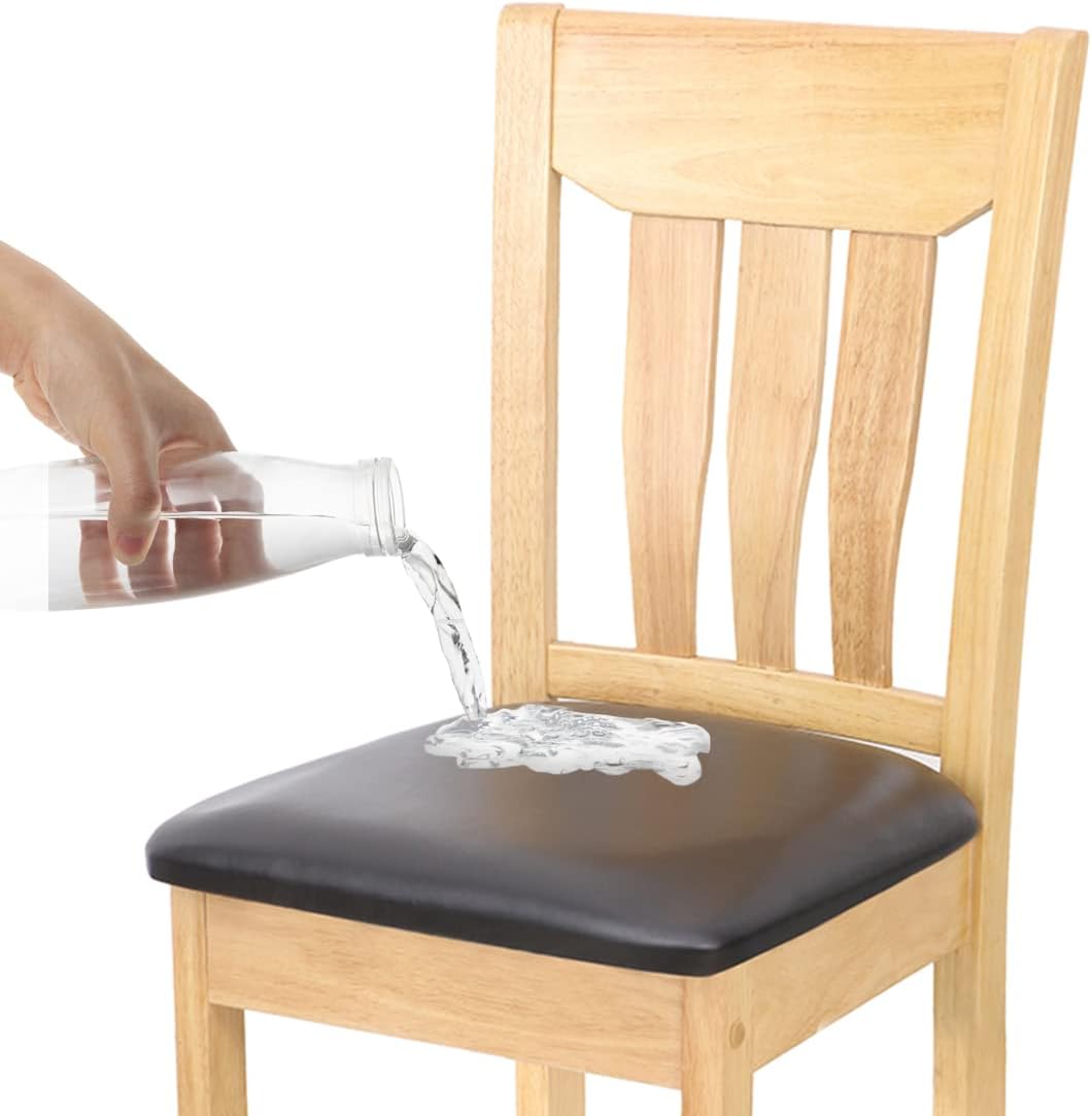 SONNACH Waterproof Chair Seat Cover for Dining Room Chairs Removable Washable