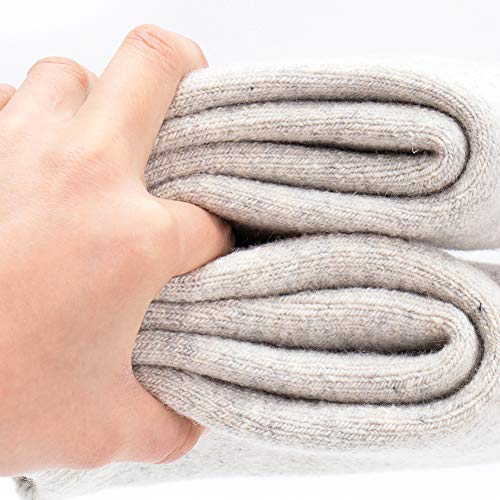 Image of Yoicy Womens Super Thick Wool Socks - Soft Warm Comfort Casual Crew Winter Socks (Pack of 3-5), Multicolor