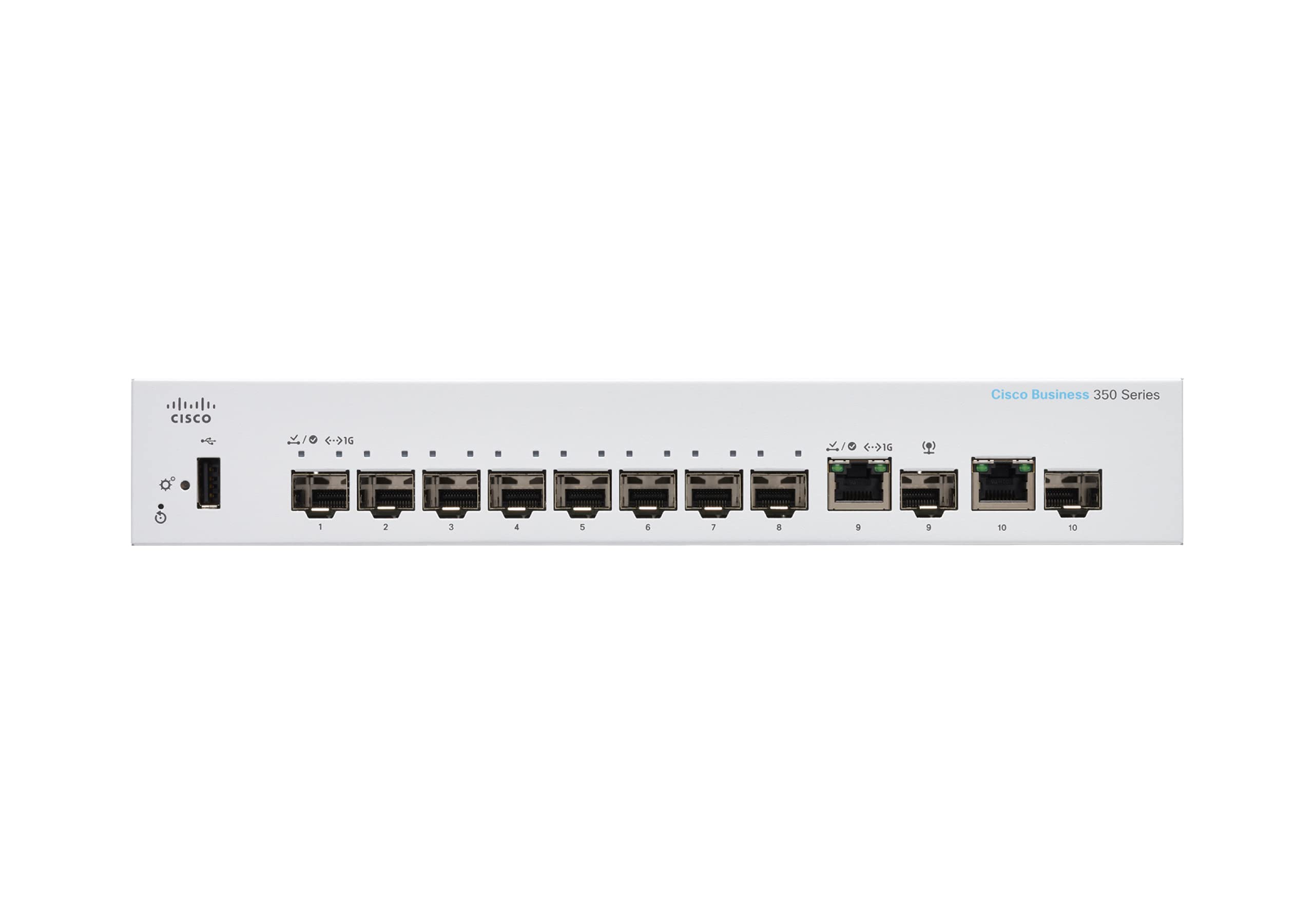 Cisco Business Managed Switch CBS350-8S-E-2G | 8 porte SFP da 1G | 2 combinate da 1G | Garanzia hardware limitata a vita (CBS350-8S-E-2G-EU)