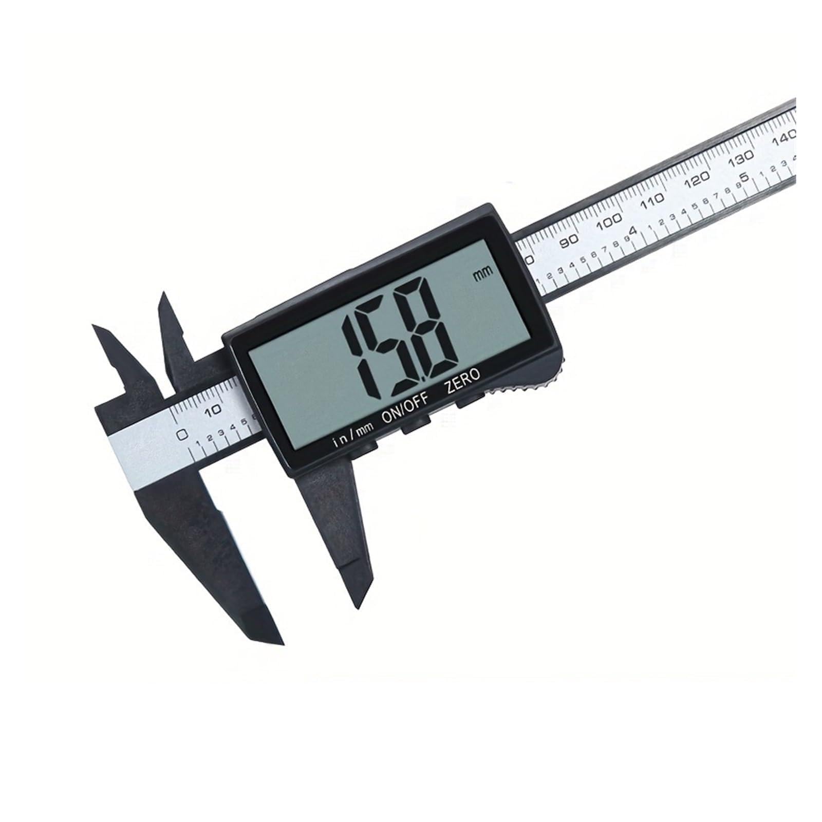 Gqnblvhzupdm Giallo Micrometer Digital Display Vernier Caliper, 0-150Mm Full Screen Plastic, Series Cultural And Entertainment Jewelry Measuring Ruler(Giallo)