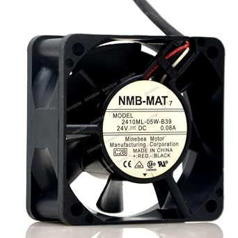 Compatible for NMB-MAT 2410ML-05W-B39 24V 0.10A 6cm 6025 3-Wire Cooling Fan