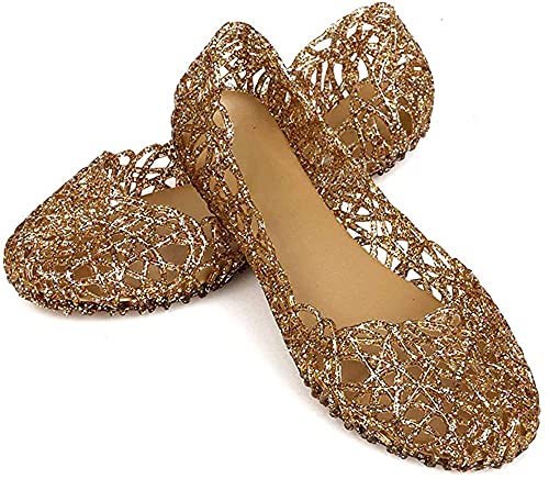 Womens Sandals Flat Jelly Shoes Slip On Hollow Out Loafers…3