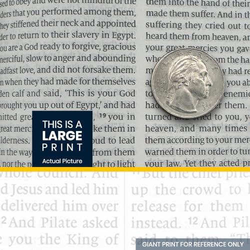 Image of Personalized ESV Large Print Bible for Adults, Name Engraved, Standard Size | Customize Your Aqua Faux Leather Bible Your Way, 2-Column Layout, Lay-Flat Binding, Thin Paper, Christian Gift