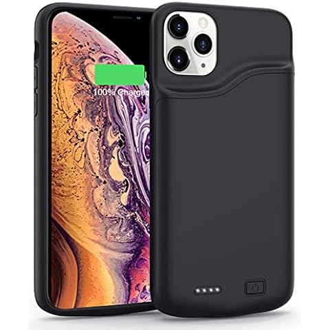 YISHDA Battery Case for iPhone 11, 7000mAh Portable Protective Charging Case Rechargeable Extended Battery Pack Charger Cover Compatible with iPhone 11 (6.1'), black Cover