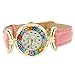 Glass Of Venice Murano Glass Millefiori Watch with Leather Band - Pink Multicolor