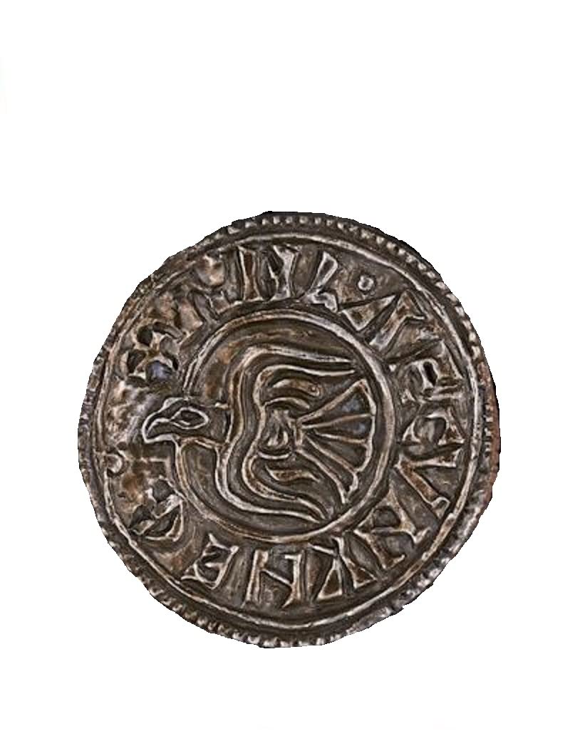 Westair Reproductions Ltd Silver Viking Coin Fridge Magnet Resin Pagan Norse Raven Runes Reproduction Gift