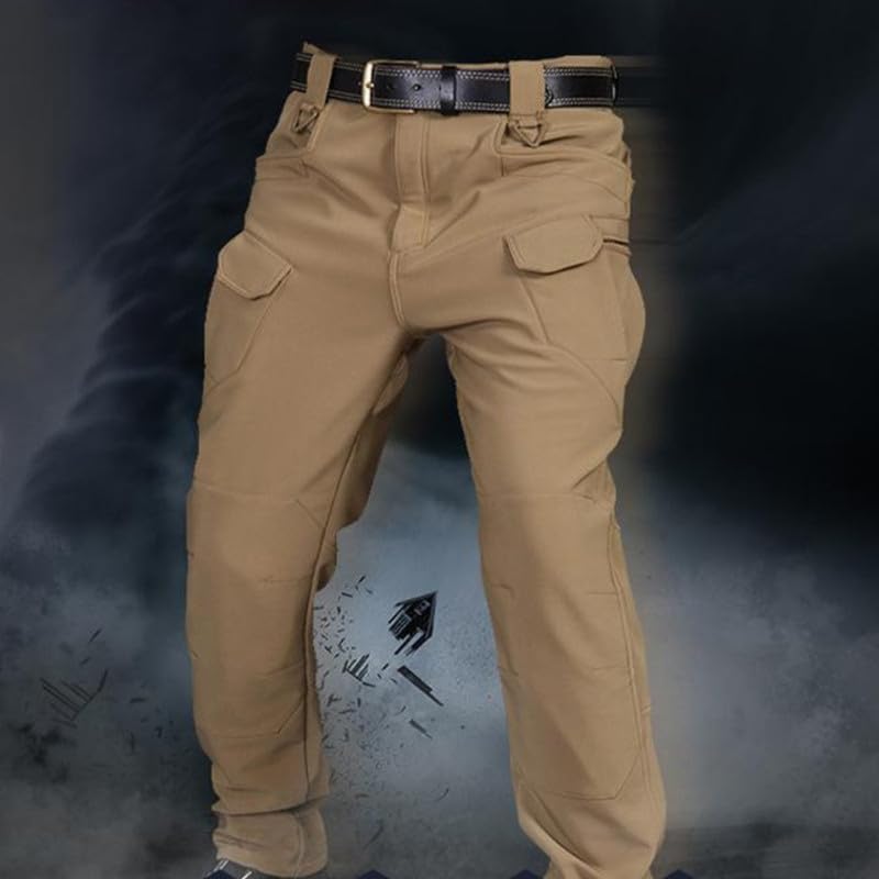 Image of Tactical Camouflage Pants - Men's Soft Windproof Waterproof Fleece-Lined Outdoor Assault Pants
